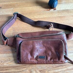 Brown cross body bag